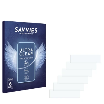 Front side of a product packaging with the brand logo Savvies. Next to it is the corresponding screen protector.