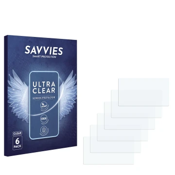 Front side of a product packaging with the brand logo Savvies. Next to it is the corresponding screen protector.