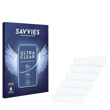 Front side of a product packaging with the brand logo Savvies. Next to it is the corresponding screen protector.