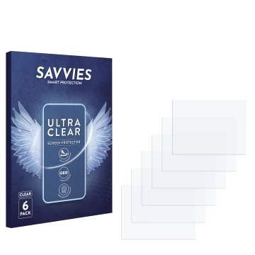 Front side of a product packaging with the brand logo Savvies. Next to it is the corresponding screen protector.