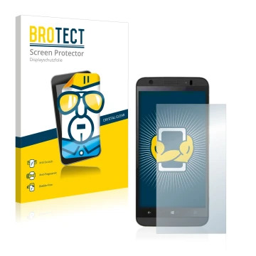 Front side of a product packaging with the brand logo BROTECT. Next to it is the device Kazam Thunder 450WL shown with the cor