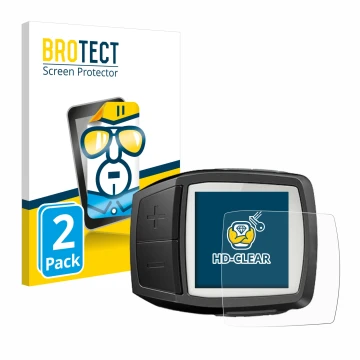 Front side of a product packaging with the brand logo BROTECT. Next to it is the device Bosch Purion shown with the correspond