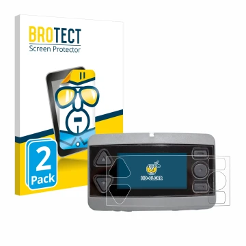 Front side of a product packaging with the brand logo BROTECT. Next to it is the device Airbus P8GR shown with the correspondi