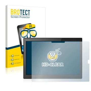Front side of a product packaging with the brand logo BROTECT. Next to it is the device Lenovo ThinkPad X1 Tablet (3.Gen) show
