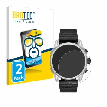Front side of a product packaging with the brand logo BROTECT. Next to it is the device Diesel On Full Guard 2.5 shown with th