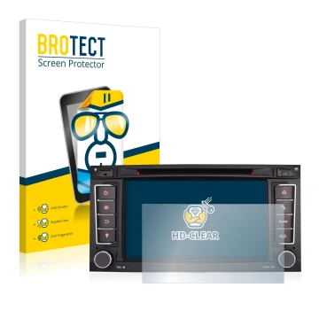 Front side of a product packaging with the brand logo BROTECT. Next to it is the device Erisin ES 7856T 7