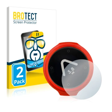 Front side of a product packaging with the brand logo BROTECT. Next to it is the device Beeline Velo shown with the correspond
