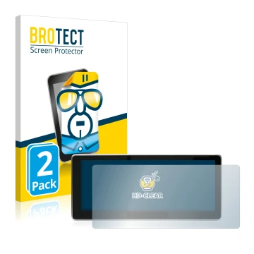 Front side of a product packaging with the brand logo BROTECT. Next to it is the device Mercedes-Benz E-Class W212 2009-2014 N