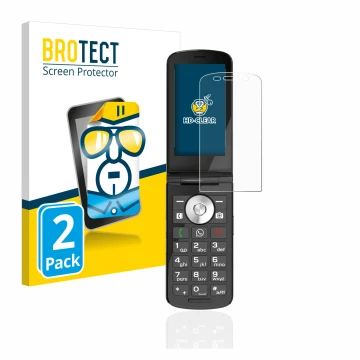 Front side of a product packaging with the brand logo BROTECT. Next to it is the device Emporia TOUCHsmart shown with the corr
