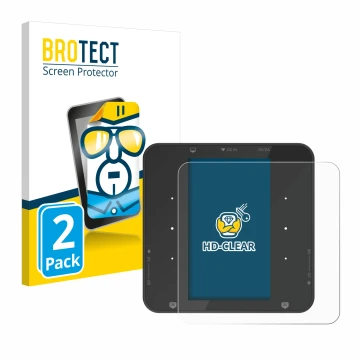 Front side of a product packaging with the brand logo BROTECT. Next to it is the device ISDT P30 shown with the corresponding 
