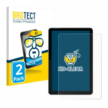 Front side of a product packaging with the brand logo BROTECT. Next to it is the device Lenovo IdeaPad Duet Chromebook 10.1