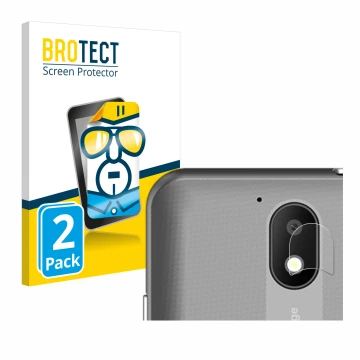 Front side of a product packaging with the brand logo BROTECT. Next to it is the device Orange Neva start (ONLY Camera Lens) s