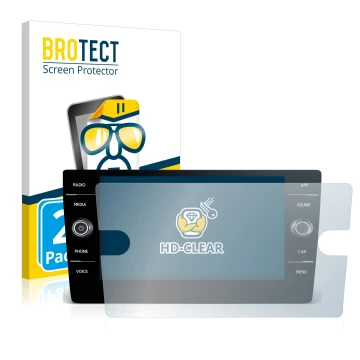Front side of a product packaging with the brand logo BROTECT. Next to it is the device Volkswagen T-Roc United TSI 2020 Disco
