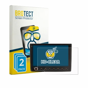 Front side of a product packaging with the brand logo BROTECT. Next to it is the device Fiat Ducato III 2006 - 2011 Zenec Z-E3