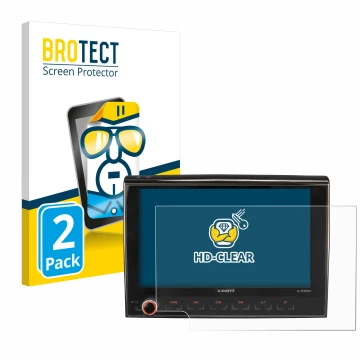 Front side of a product packaging with the brand logo BROTECT. Next to it is the device Citroen Jumper II 2006 X-F270 8