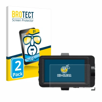 Front side of a product packaging with the brand logo BROTECT. Next to it is the device Sony FX6 shown with the corresponding 