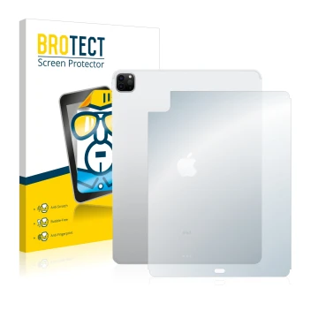 Front side of a product packaging with the brand logo BROTECT. Next to it is the device Apple iPad 12.9