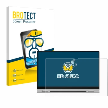 Front side of a product packaging with the brand logo BROTECT. Next to it is the device Samsung Galaxy Book Pro 360 13