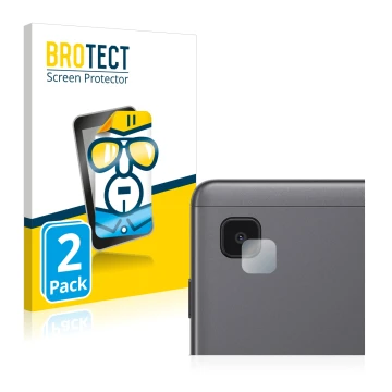 Front side of a product packaging with the brand logo BROTECT. Next to it is the device Samsung Galaxy Tab A7 Lite Wi-Fi 2021 