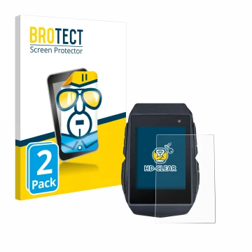Front side of a product packaging with the brand logo BROTECT. Next to it is the device Sigma ROX 11.1 Evo shown with the corr