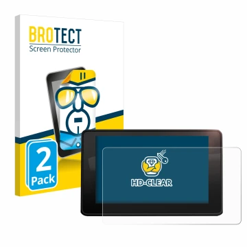 Front side of a product packaging with the brand logo BROTECT. Next to it is the device Audi A4 B9 2017 MMI Navigation shown w