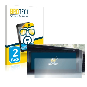 Front side of a product packaging with the brand logo BROTECT. Next to it is the device Opel Mokka B 2022 Infotainment System 