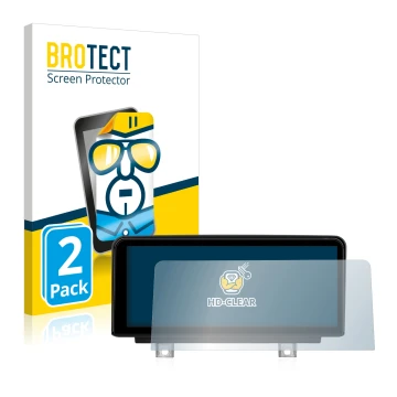 Front side of a product packaging with the brand logo BROTECT. Next to it is the device Koason BMW 3 Series 10.25