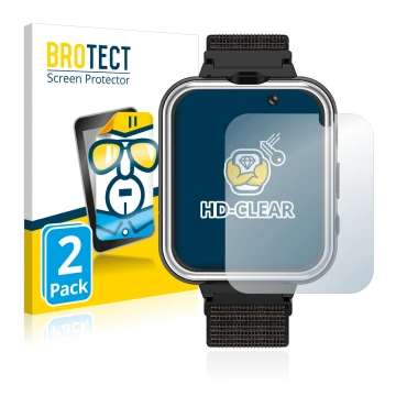 Front side of a product packaging with the brand logo BROTECT. Next to it is the device Pthtechus X32 shown with the correspon