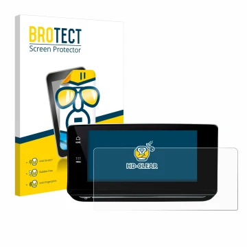 Front side of a product packaging with the brand logo BROTECT. Next to it is the device Skoda Octavia 4 2020-2022 Columbus sho