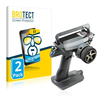 Front side of a product packaging with the brand logo BROTECT. Next to it is the device Sanwa MT 44 / MT 5 shown with the corr