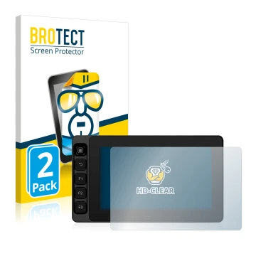 Front side of a product packaging with the brand logo BROTECT. Next to it is the device SmallHD Ultra 5 shown with the corresp