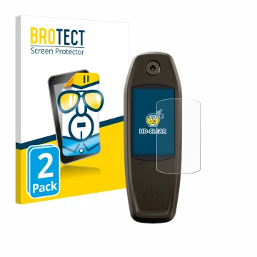 Front side of a product packaging with the brand logo BROTECT. Next to it is the device Specialized Mastermind TCU shown with 