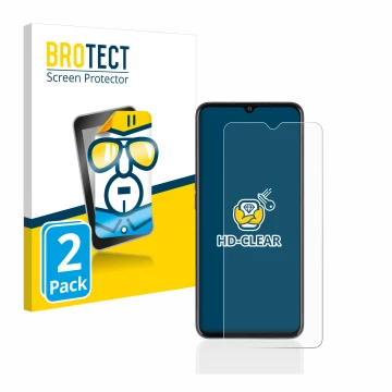 Front side of a product packaging with the brand logo BROTECT. Next to it is the device Oppo A77 5G shown with the correspondi