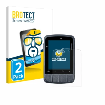 Front side of a product packaging with the brand logo BROTECT. Next to it is the device Giant Dash M200 shown with the corresp