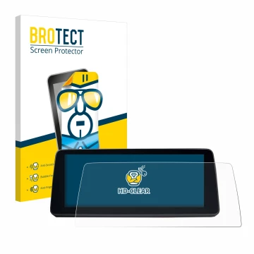 Front side of a product packaging with the brand logo BROTECT. Next to it is the device BMW 5 G30/G31 2017-2019 shown with the