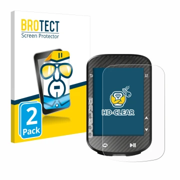 Front side of a product packaging with the brand logo BROTECT. Next to it is the device iGPSPORT BSC300 shown with the corresp