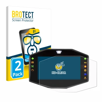 Front side of a product packaging with the brand logo BROTECT. Next to it is the device Suzuki V-Strom 1050DE 2020-2022 shown 