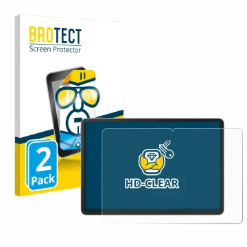 Front side of a product packaging with the brand logo BROTECT. Next to it is the device Huawei MatePad 11.5