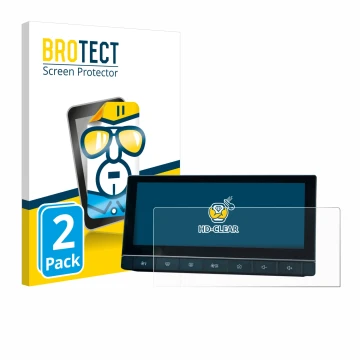 Front side of a product packaging with the brand logo BROTECT. Next to it is the device MG 5 IPS-HD 10.25