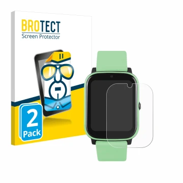 Front side of a product packaging with the brand logo BROTECT. Next to it is the device One2Track Connect NEXT shown with the 