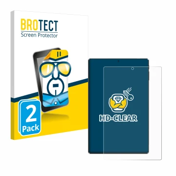 Front side of a product packaging with the brand logo BROTECT. Next to it is the device Simplori M107 shown with the correspon