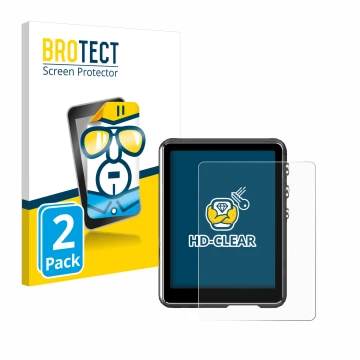 Front side of a product packaging with the brand logo BROTECT. Next to it is the device Mechen M3 shown with the corresponding