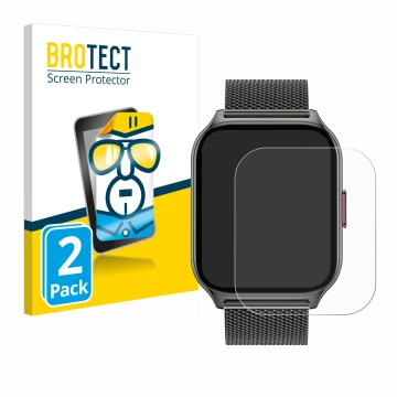 Front side of a product packaging with the brand logo BROTECT. Next to it is the device Popglory P95 2