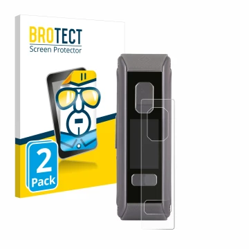 Front side of a product packaging with the brand logo BROTECT. Next to it is the device GeekVape Aegis Max2 / Max100 shown wit