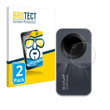 Front side of a product packaging with the brand logo BROTECT. Next to it is the device Xiaomi Redmi Pad SE (ONLY Camera) show