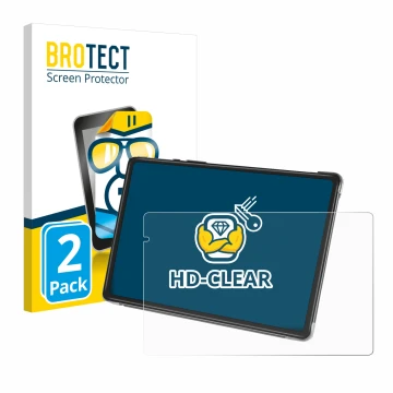 Front side of a product packaging with the brand logo BROTECT. Next to it is the device Yestel T13 shown with the correspondin