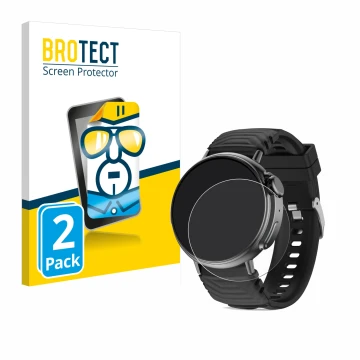 Front side of a product packaging with the brand logo BROTECT. Next to it is the device AMZSA GT88 shown with the correspondin