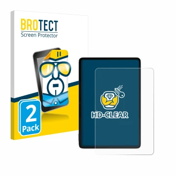 Front side of a product packaging with the brand logo BROTECT. Next to it is the device Xiaomi Pad 6S Pro 12.4