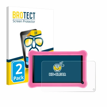 Front side of a product packaging with the brand logo BROTECT. Next to it is the device Sannuo K708 7