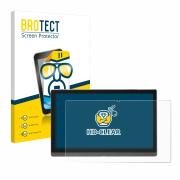 Front side of a product packaging with the brand logo BROTECT. Next to it is the device Mesawo MES-B1 14.1